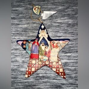 Jim Shore Heartwood Creek Nativity Star Hanging Ornament 2008 Original‎